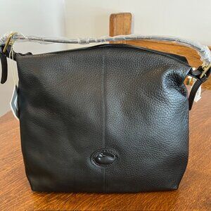 Black leather Dooney & Bourke Satchel Bag - new with tag